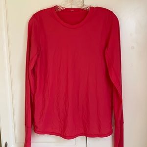 Pink lululemon long sleeve